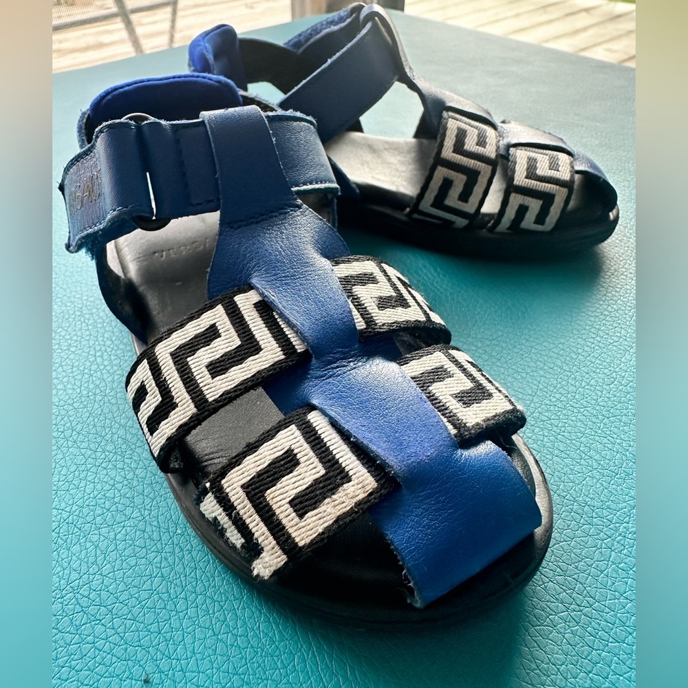 Versace Blue and black  Kids Sandals - Picture 3 of 7